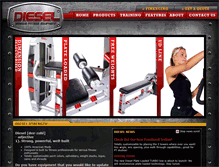 Tablet Screenshot of dieselfitnessequipment.com